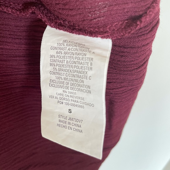 Altar'd State Velvet Floral Long Sleeve Ruffles - Picture 7 of 8